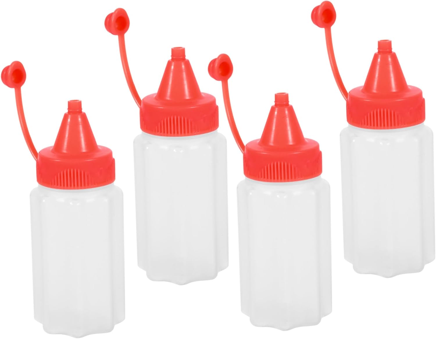 Mini Mustard Squeeze Bottles Reusable Portable Design 12-Pack Mustard Bottle Set