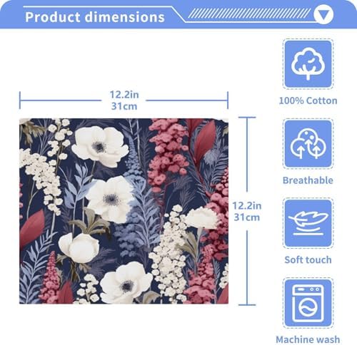 Herbal Wildflower Washcloth Set by YETTASBIN