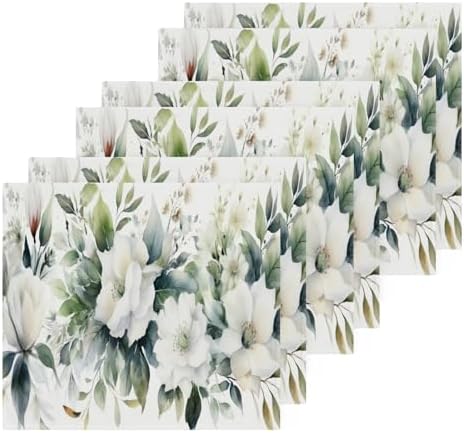 Perfect 2-Pack Yettasbin Flower Washcloths Soft Absorbent Cotton Face Towels