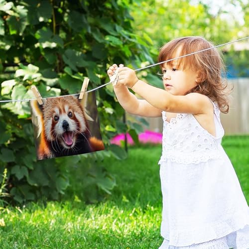 Red Panda Washcloth 2-Pack 12x12 Soft Cotton Baby Reusable