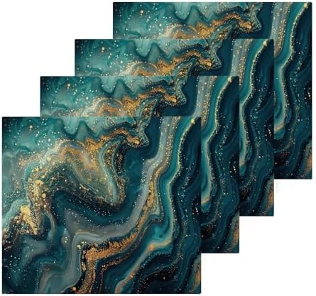 Green Marble Washcloth 2-Pack