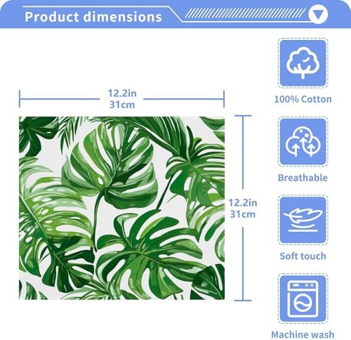 Tropical Leaves Washcloth Set