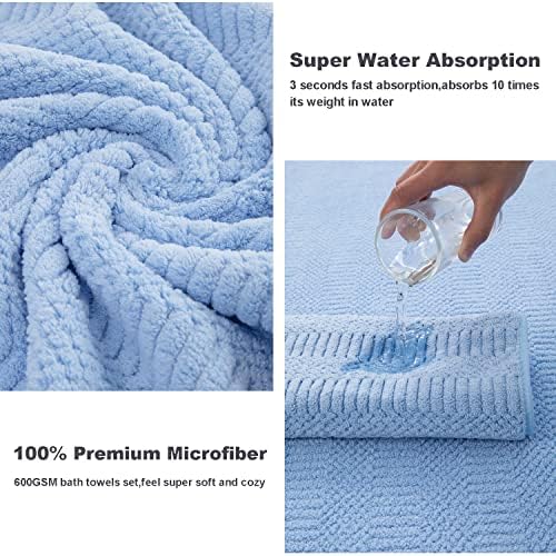 Extra Large Bath Towels Set for Bathroom Hotel Spa