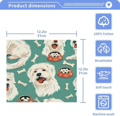 Xigua Super ABSORBENT Cute Dogs Bath Face Cloths