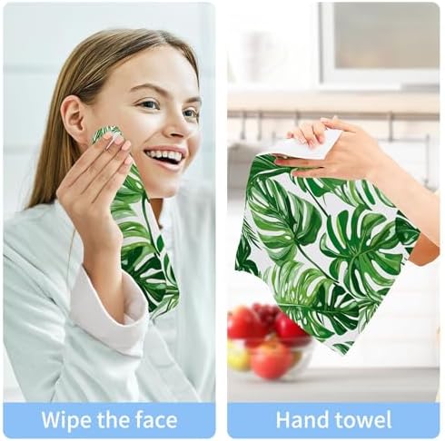 Tropical Leaves Washcloth Set