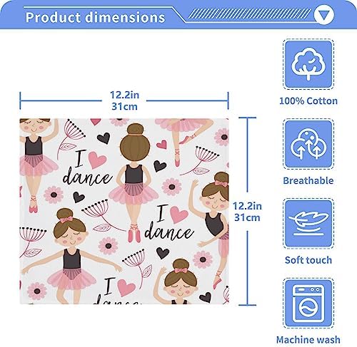 Perfect Start in the Bathroom - Ballet Girl Washcloth Set