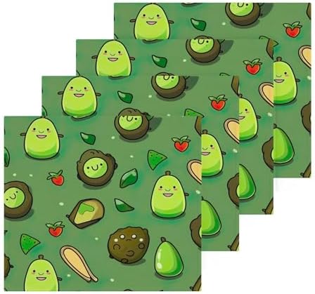 Natural Avocado Face Towels Set of 2