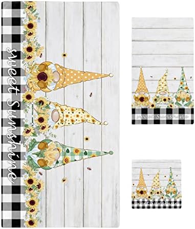 Inspection Gnomes Plaid Towel Set