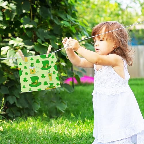 Perfect St Patricks Clover Washcloth Set