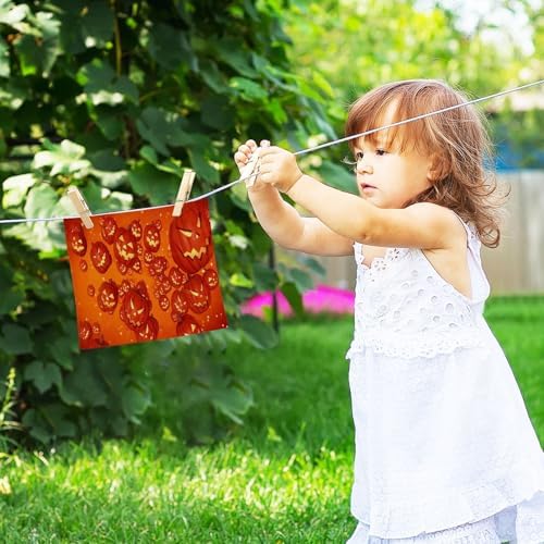 Halloween Pumpkin Washcloths Soft Reusable Durable for Babies Adults