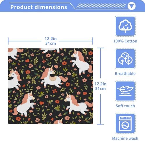 Perfect Size BABY CHARM Elegant Washcloth Set byYETTASBIN