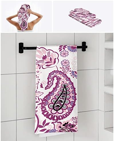 Elegant Microfiber Bath Towels Set Luxury Soft Quick-Drying for Home Kitchen