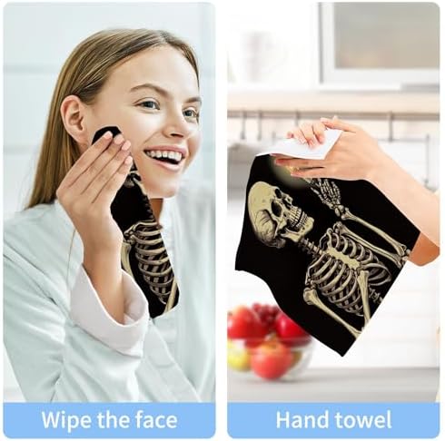 Xigua Skeleton Washcloth Set - Multi-Purpose Washcloths for Home Travel