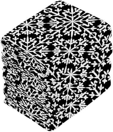 XiguaChristmas Snowflake Washcloth Set
