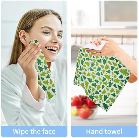 Xigua Christmas Tree Washcloth Set - Multi-Purpose Safe and Stylish