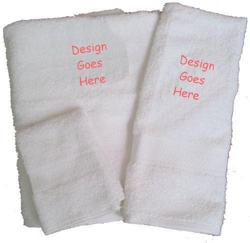 Bath Towel Set with Embroidered Mare and Foal - Beige Terry