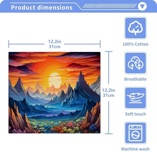 Nature Mountain Soft Washcloth 2Pack