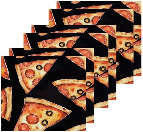 Xigua Pizza Slice Washcloth Set - Fast Dry Multi-Purpose Towels