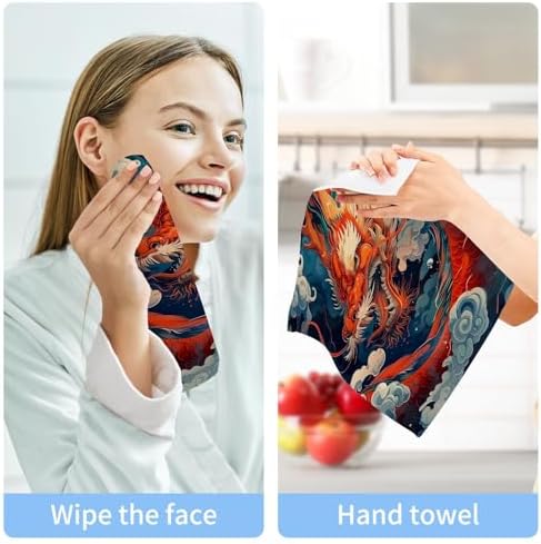 Modern Soft Face TowelsReusable 12x12 inch Washcloths