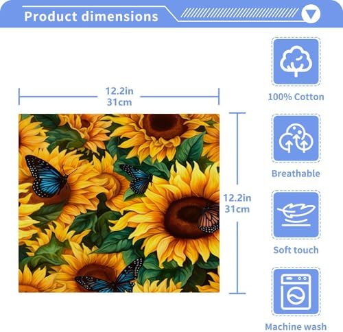 Sunflower Soft Washcloths