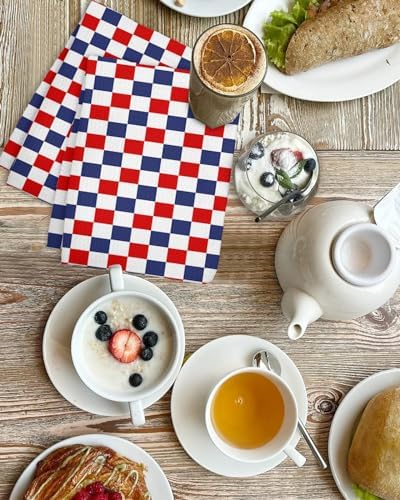Checkered Flag Waffle Kitchen Towels Set of 3