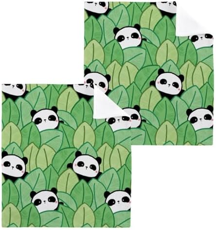 cartoon panda washcloths 2 pack