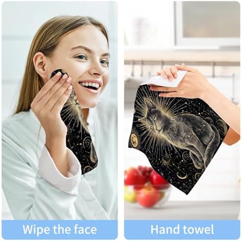 Xigua Cat Moons Washcloth Set