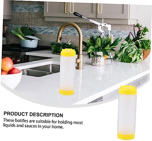 Luxshiny Dual Headed Squeeze Bottle 20oz for Condiments Oil Control BBQ Entertaining