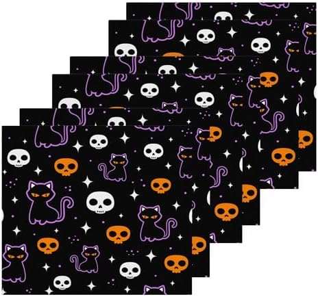 Xigua Halloween Cat Washcloth Set for Trick or Treating Kids