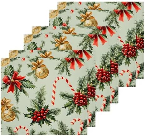 Xigua Christmas Candy Washcloth Set - 12x12