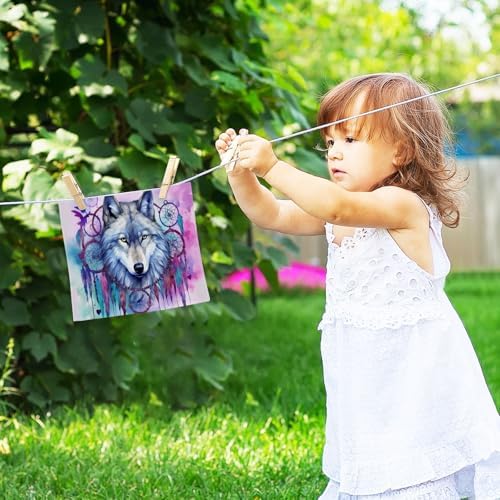 YETCAS Bin Wolf Washcloth Set