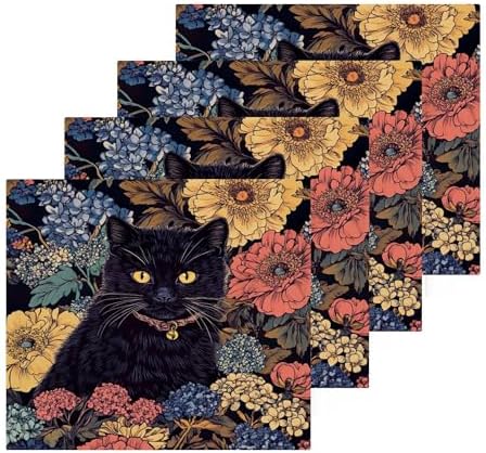 Fast Drying Xigua Black Cat Washcloth Set for multi-functional use