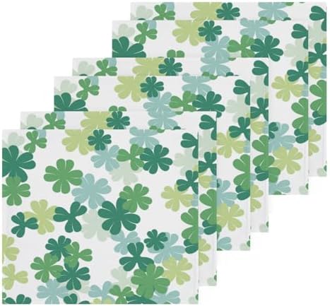 St Patricks Day Shamrock Soft Cotton Washcloths 2-Pack