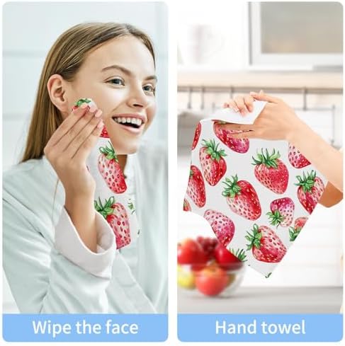 Strawberry Soft Washcloth Set for Faces and BATH