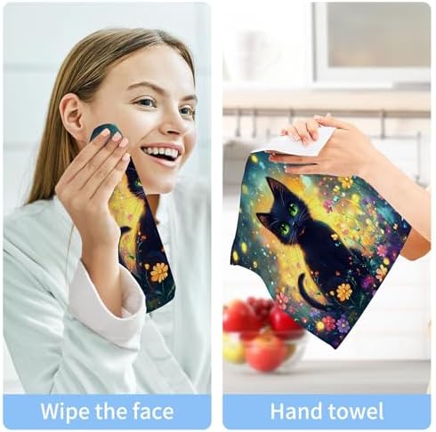 Reliable Black Cat Washcloth