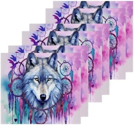 YETCAS Bin Wolf Washcloth Set