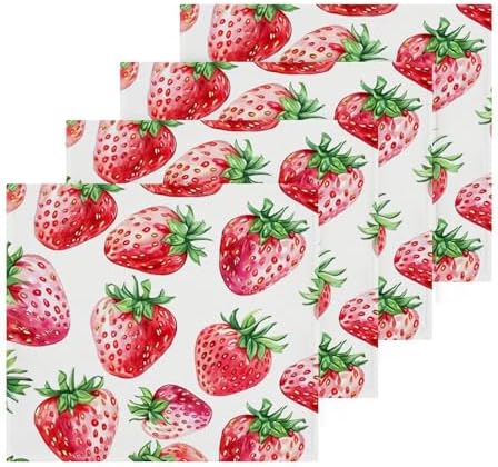 Strawberry Soft Washcloth Set for Faces and BATH