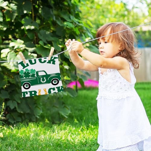 St Patrick Day Truck Washcloths 2 Pack Soft Absorbent Cotton Towels