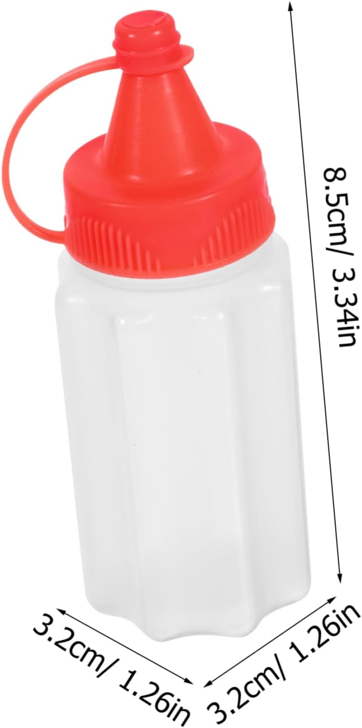 Mini Mustard Squeeze Bottles Reusable Portable Design 12-Pack Mustard Bottle Set