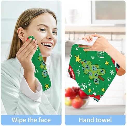 Xigua Christmas Santa Washcloth Set