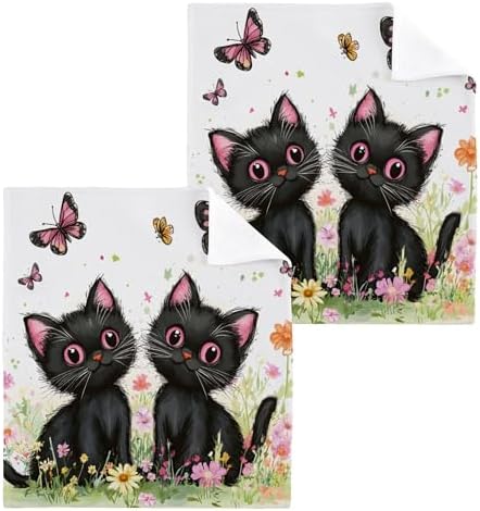 Cute Cat Washcloths Set by Xigua