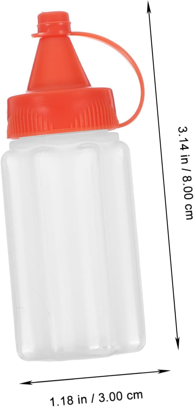 VINTORKY Red Condiment Squeeze Bottle