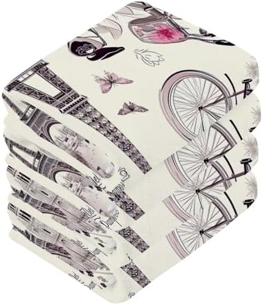 Eiffel Tower Washcloths 2-Pack