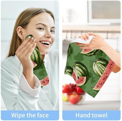 Vibrant xigua Watermelon Pattern Washcloth Set