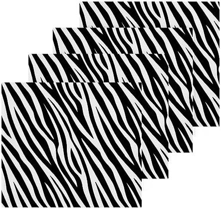 Zebra Stripe Washcloths Soft AbsorbentReusable for Face More