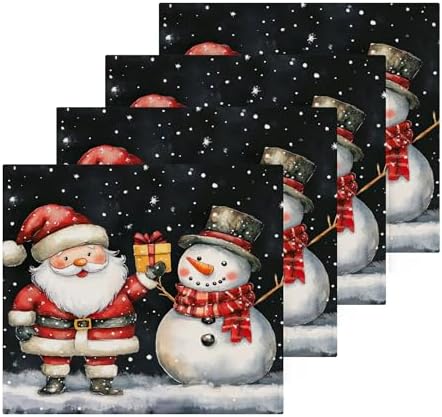 Xigua Cute Christmas Washcloth Set - Durable and Fun for Family