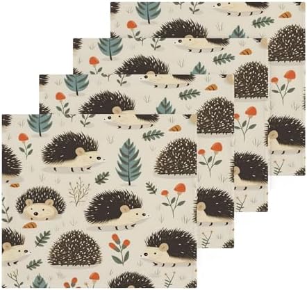 YETTASBIN Hedgehog Washcloth 2 Pack