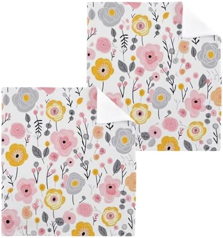 Wildflower Washcloth Set for Babies and Kids 2Pack