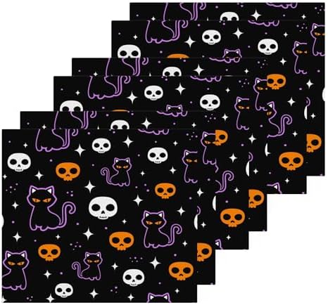 Halloween Cat Washcloth Set - Fast Dry -absorbent