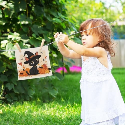 Xigua Cute Black Cat Washcloths Set of 2 12x12 Inch